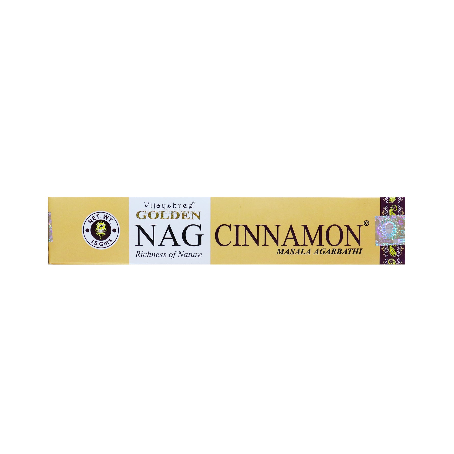 Cannella - Bastoncini di Incenso - Vijayshree Golden Nag - 15g (27394841)