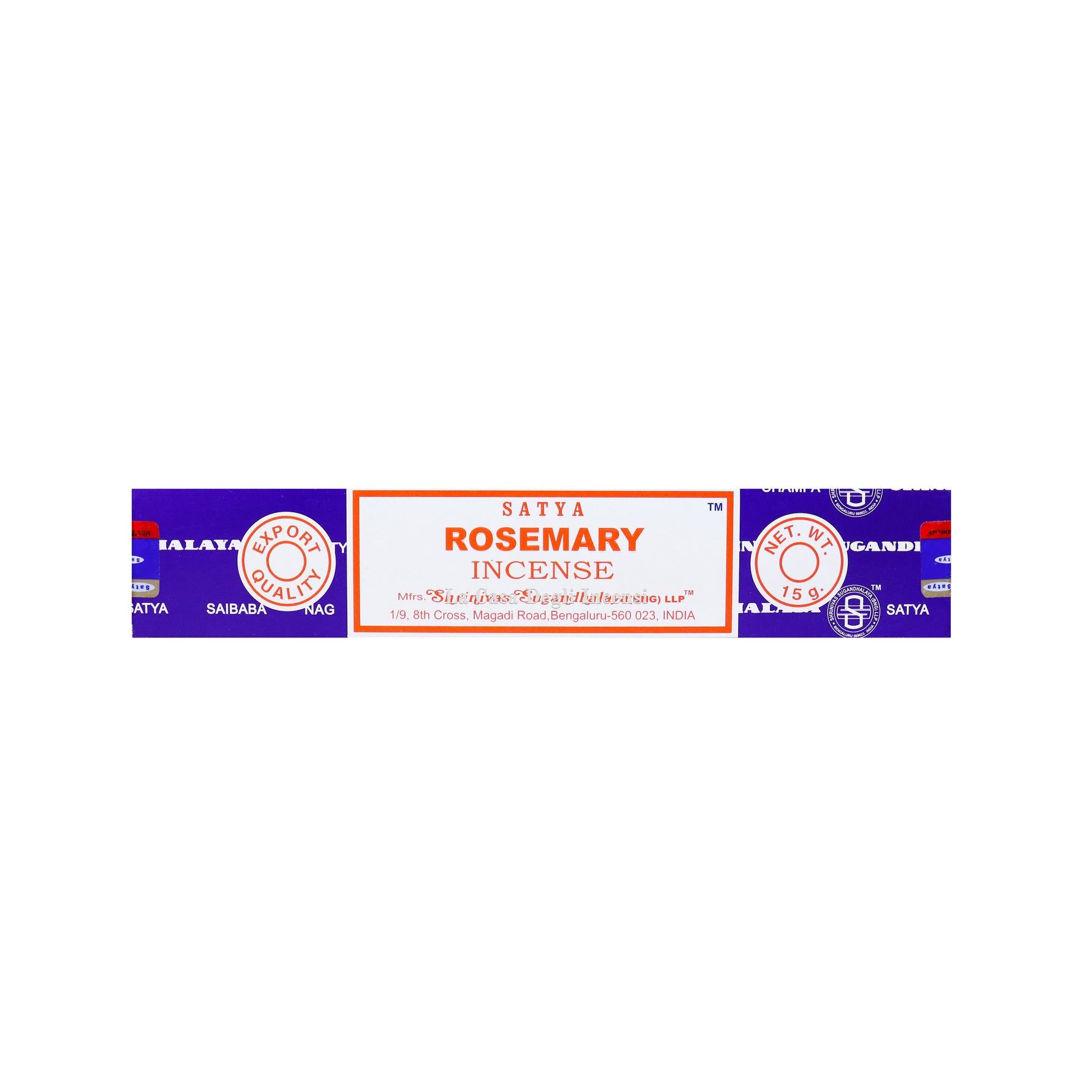 Rosmarino - Bastoncini d'incenso - Satya Sai Baba - 15g
