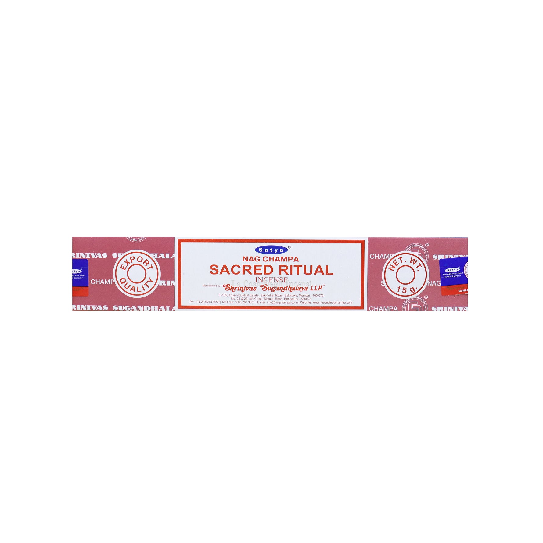 Rituale Sacro - Bastoncini d'incenso - Satya Sai Baba - 15g