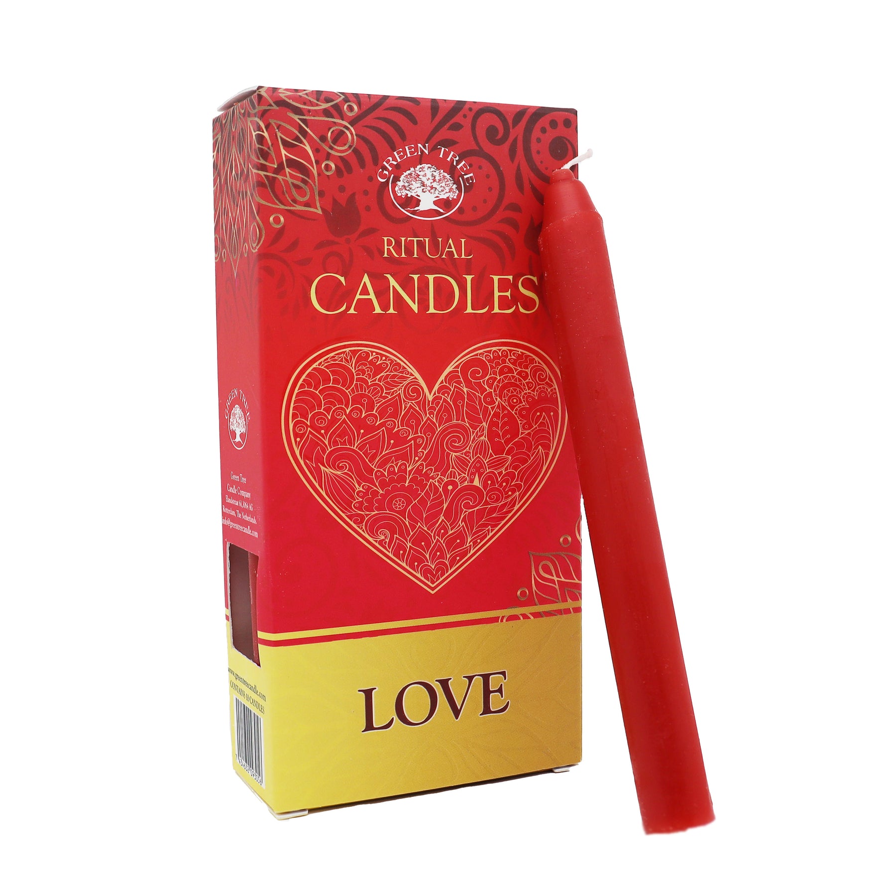Set 10 Candele per rituali - Amore