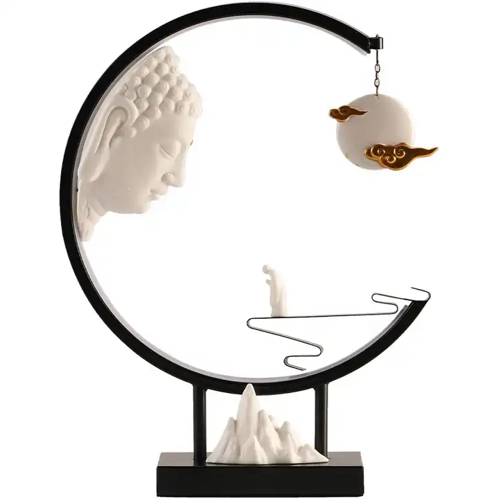 Portaincenso a Riflusso con Offerta al Buddha LED