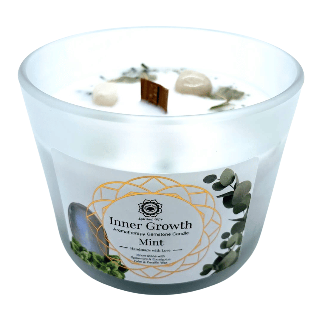 Menta e Pietra di Luna - Candela Profumata Artigianale - 256g