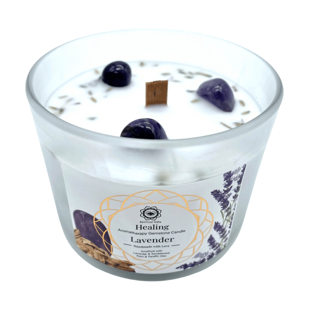 Lavanda e Ametista - Candela Profumata Artigianale - 256g