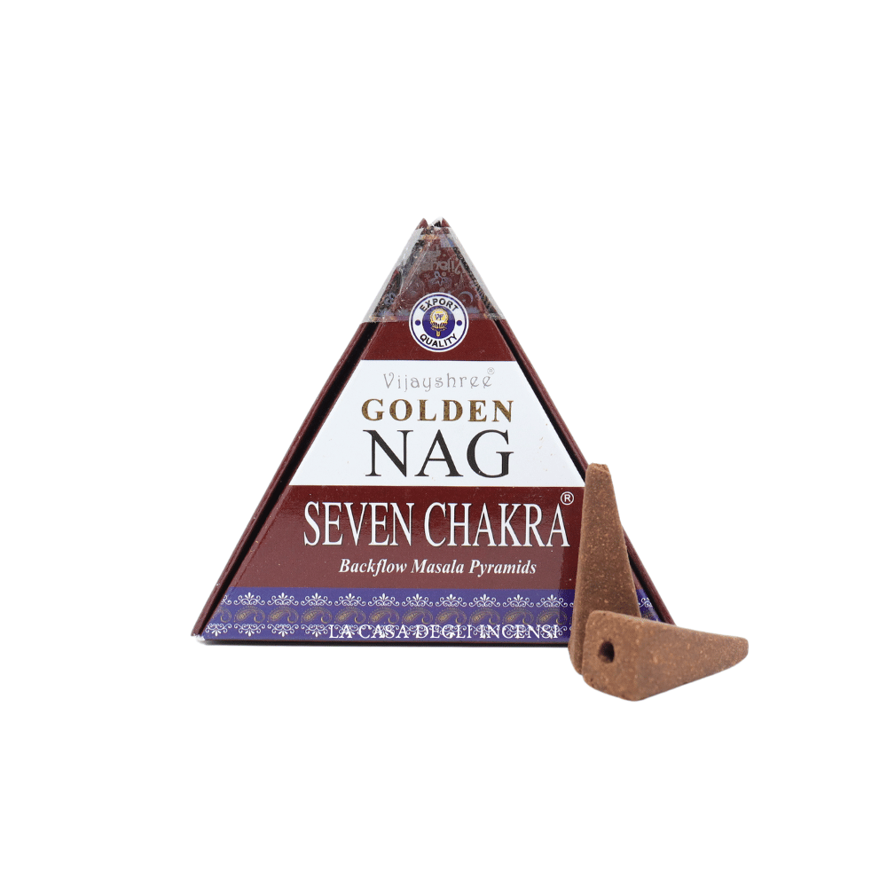 Sette Chakra - Coni Riflusso - Vijayshree Golden Nag - 10pz