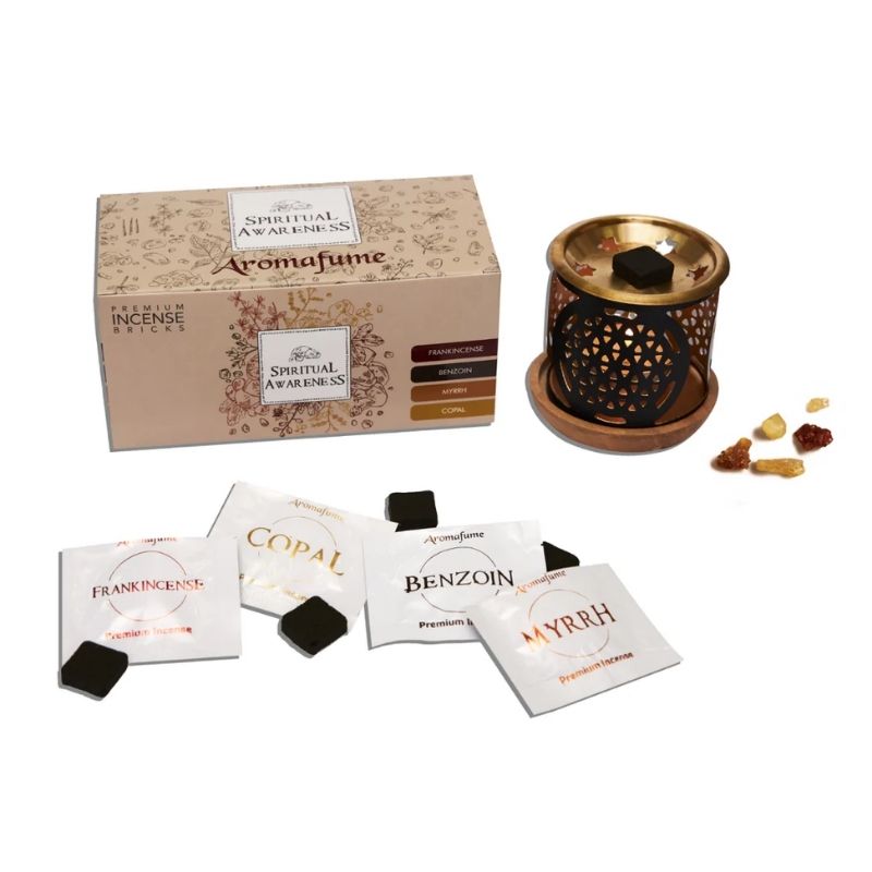 Spiritual Awareness - Set Mattoncini di incenso - Aromafume - 12 Mattoncini e Bruciatore incluso