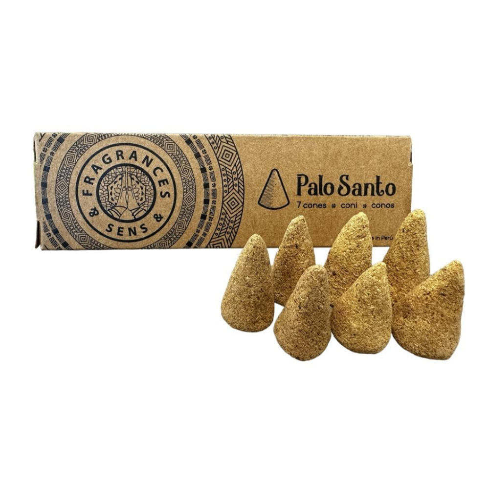 Confezione da 7 Coni di Palo Santo Pressato