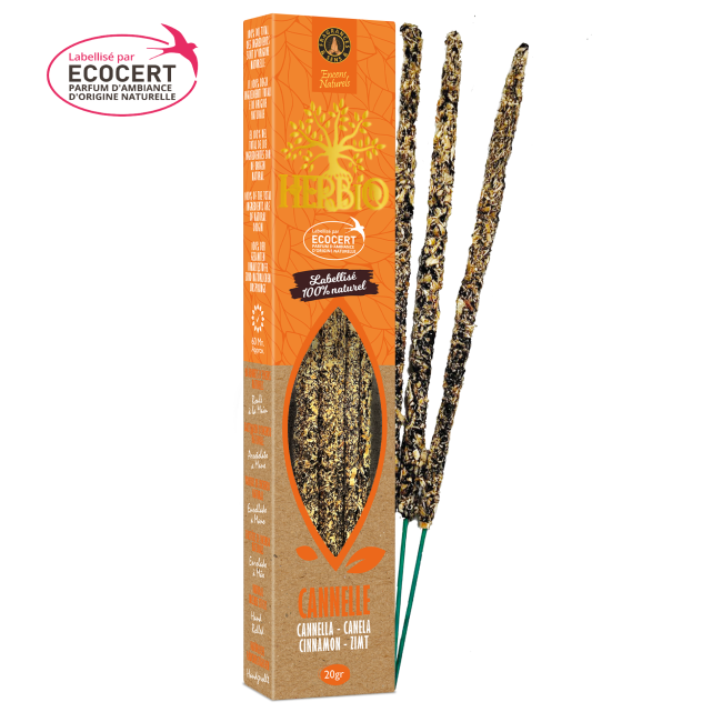 Cannella - Bastoncini di incenso Herbio - Ecologici - 20g