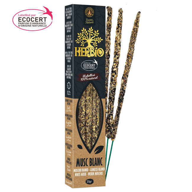 Muschio Bianco - Bastoncini di incenso Herbio - Ecologici - 20g (27396084)