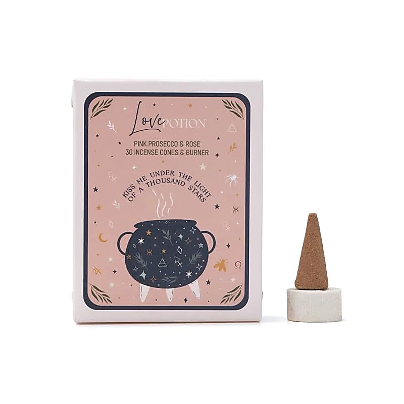Pozione d' Amore - Coni di incenso con supporto - Song of India - 25pz
