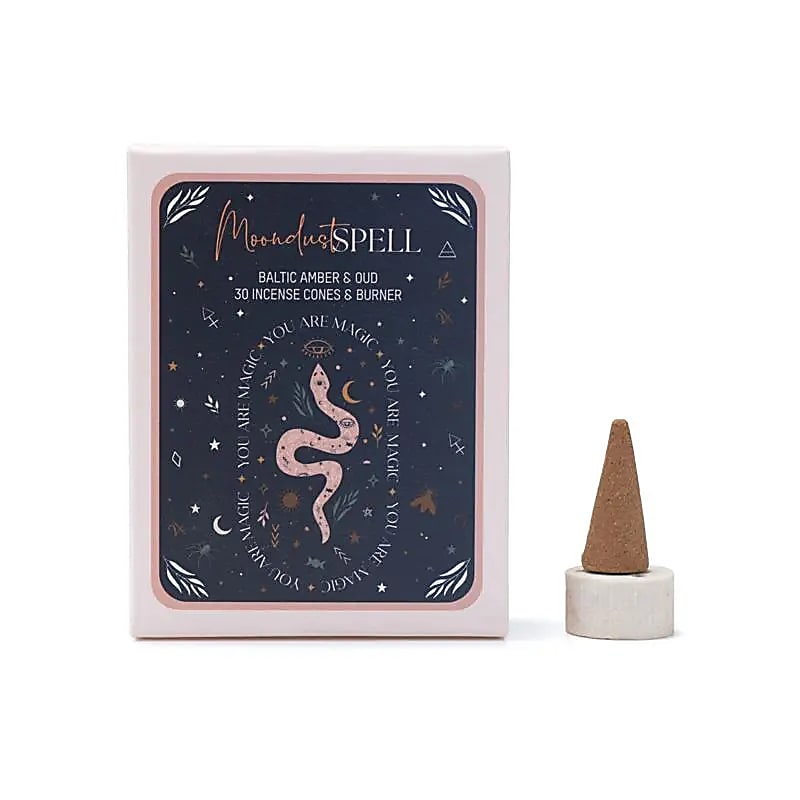 Polvere di Luna - Coni di incenso con supporto - Song of India - 25pz