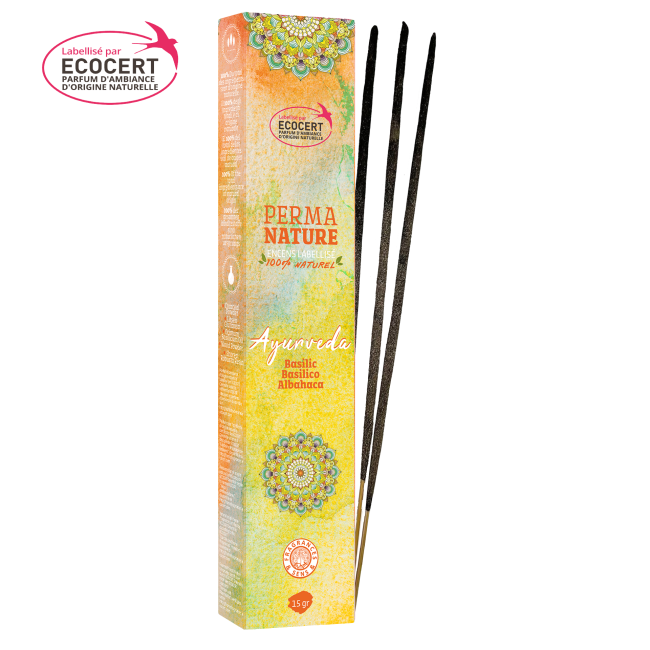 Basilico - Bastoncini di incenso - Perma Nature - Certificati Ecocert - 15g