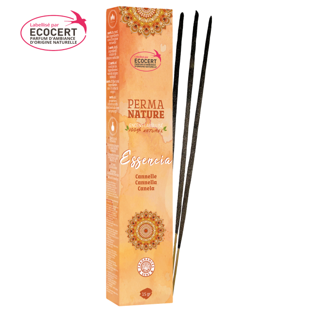 Cannella - Bastoncini di incenso - Perma Nature - Certificati Ecocert - 15g