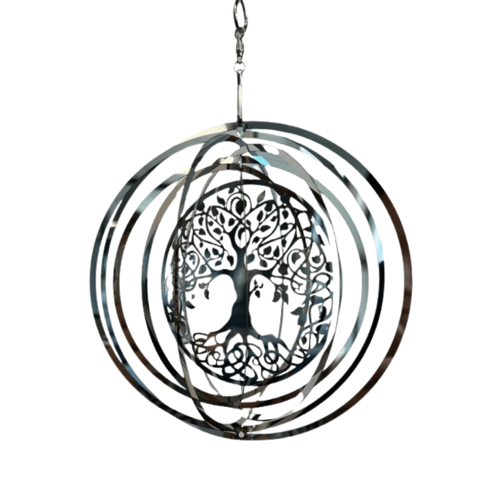 Girandola 3D in Acciaio – Albero della Vita - 10 cm
