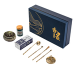 Kit "Via dell’ Incenso" – Set Artigianale con Bruciatore, Polvere e Utensili in Ottone