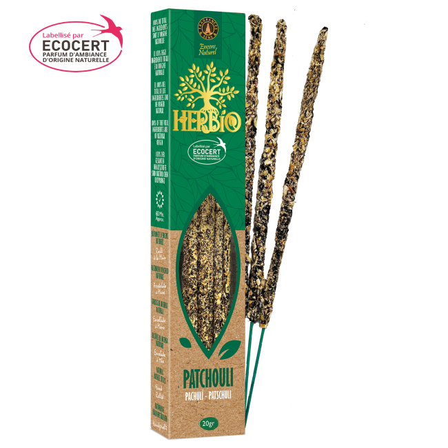 Patchouli - Bastoncini di incenso Herbio - Ecologici - 20g