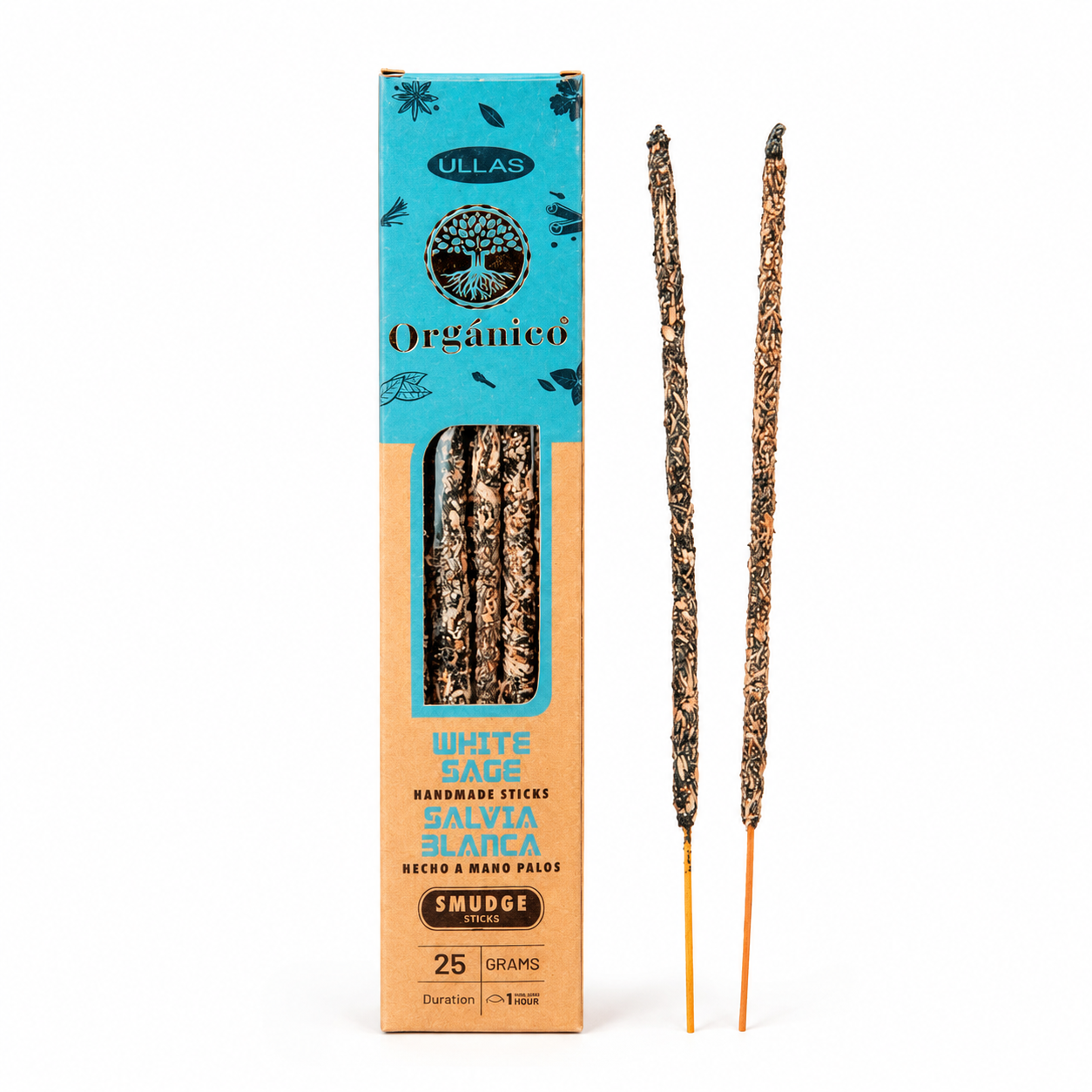 Salvia Bianca - Bastoncini di incenso organici Ullas - 20g