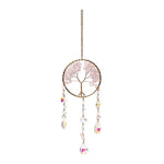 Acchiappasole con Quarzo Rosa - Albero della Vita - 30cm