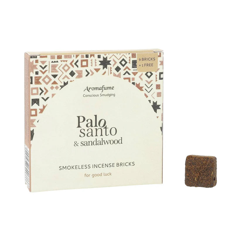 Palo Santo e Legno di Sandalo - Mattoncini di incenso - Aromafume - 9 Pezzi