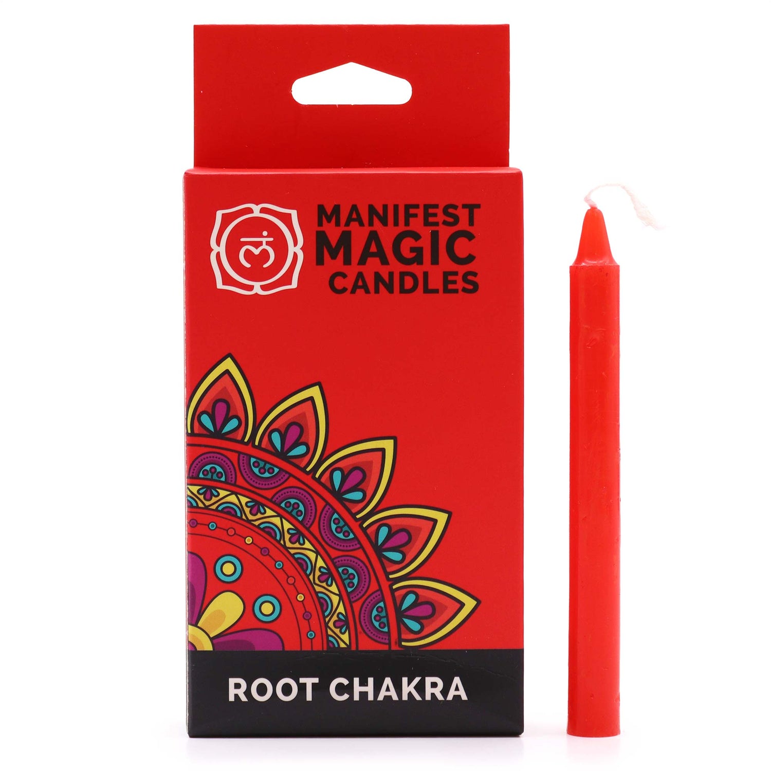 Set 12 Candele rosse per rituali - 1 Chakra