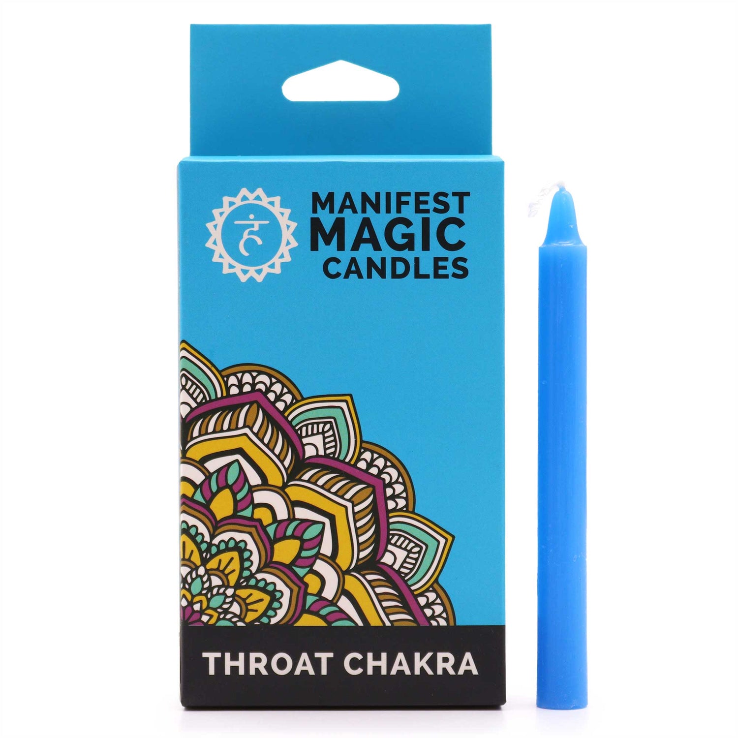 Set 12 Candele verdi per rituali - 5 Chakra