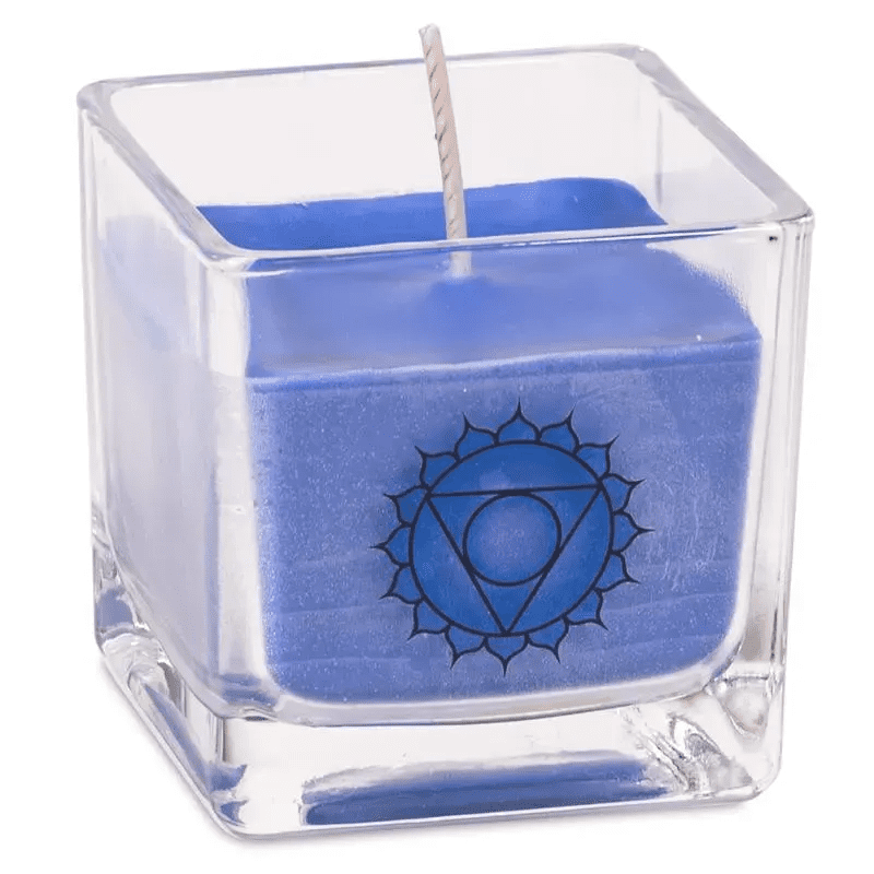 Candela Profumata in Cera di Colza Naturale - Migliora il 5° Chakra