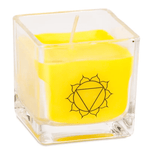 Candela Profumata in Cera di Colza Naturale - Migliora il  3° Chakra