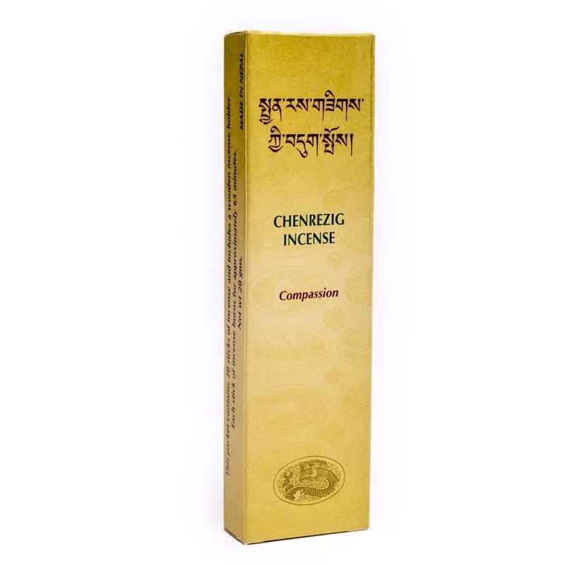 Compassione - 20 Bastoncini di incenso Tibetano Chenrezig - 20g
