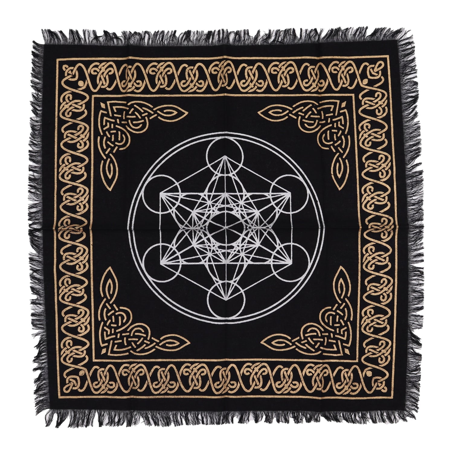 Tovaglia Altare Esoterico Cubo di Metatron 50x50 cm