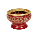 Brucia Incenso in Ottone a Carboncini - Rosso