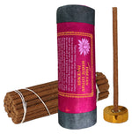 Fiore di Loto bianco - 30 Bastoncini di incenso Tibetano Premium - 35g