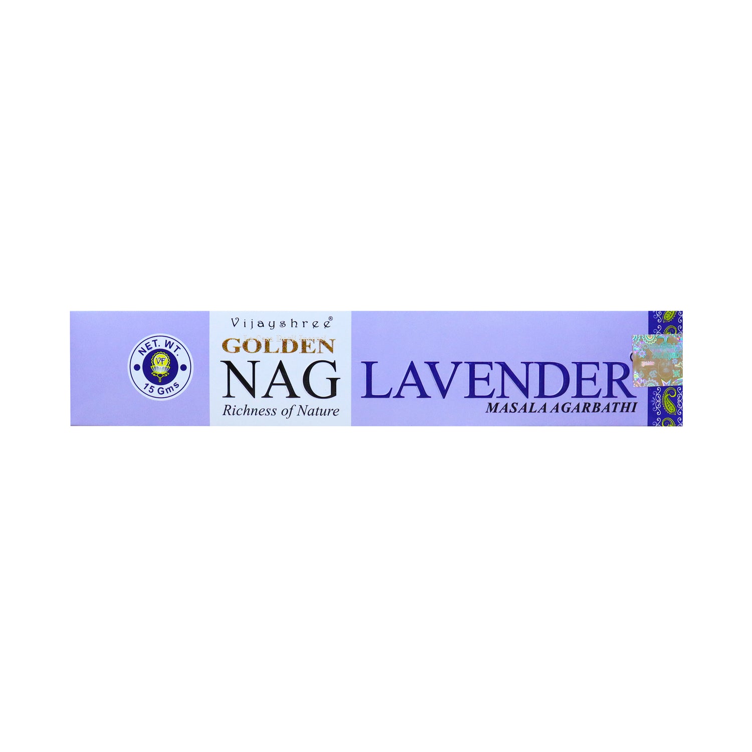 Lavanda - Bastoncini di Incenso - Vijayshree Golden Nag - 15g
