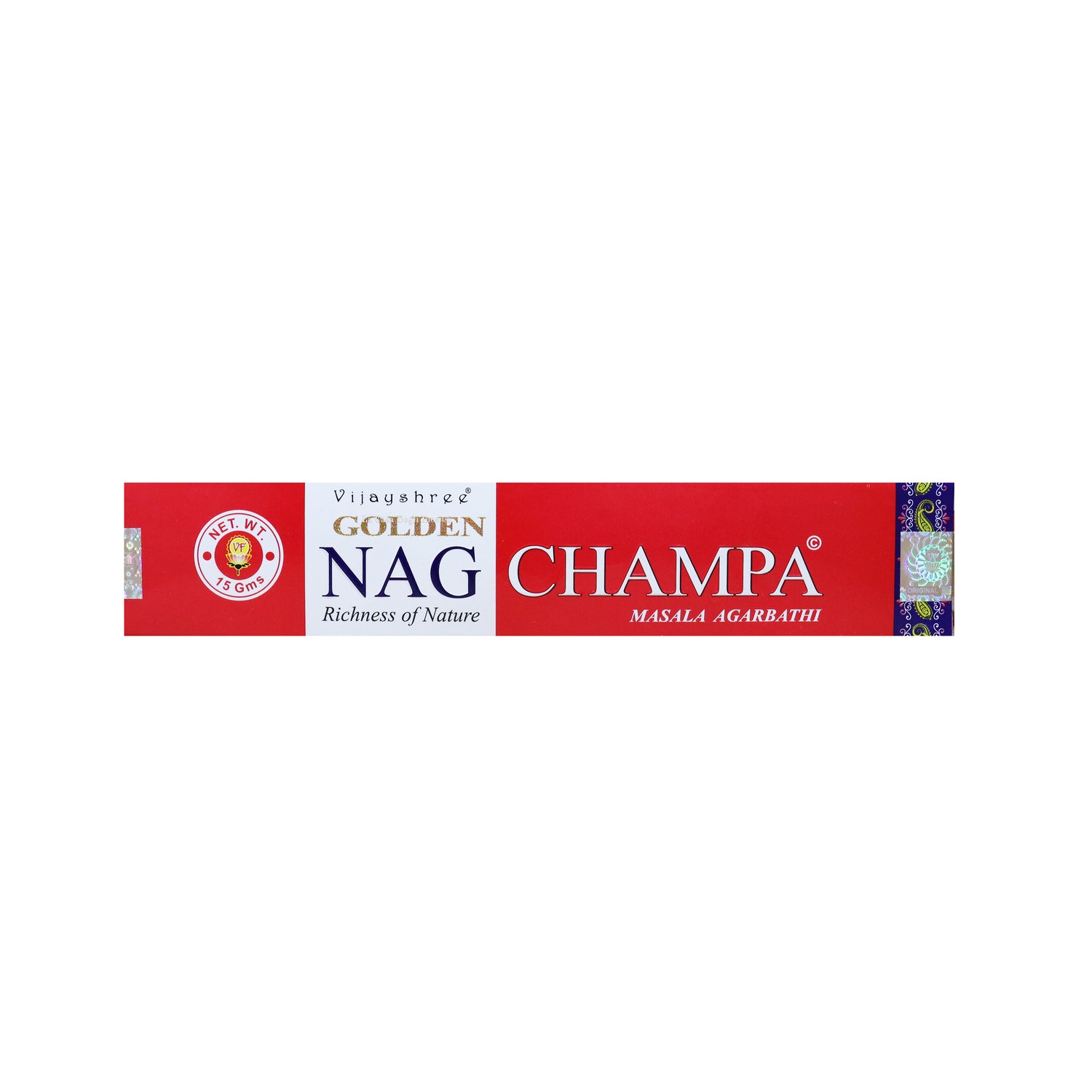 Champa - Bastoncini di Incenso - Vijayshree Golden Nag - 15g