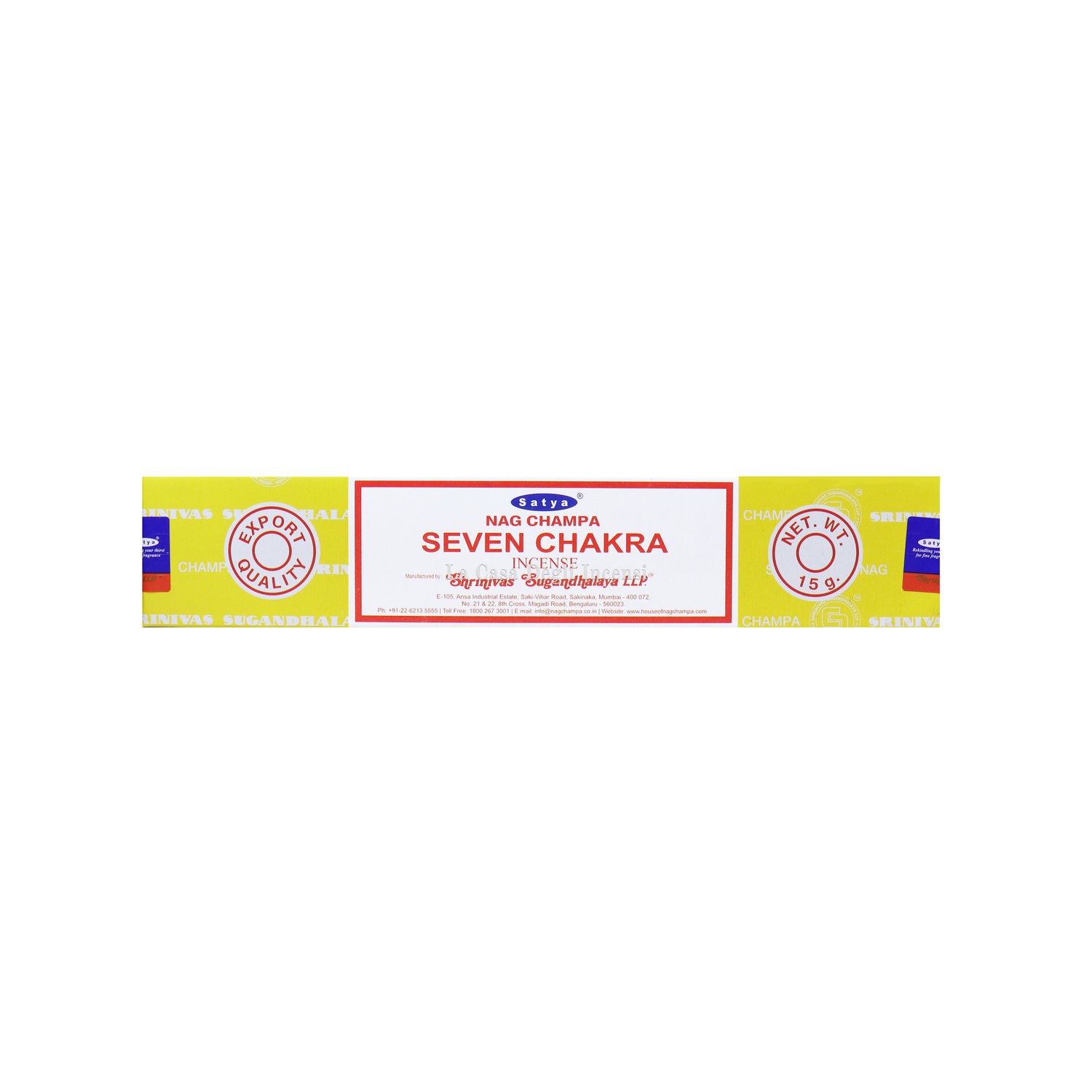 Sette Chakra - Bastoncini d'incenso - Satya Sai Baba - 15g