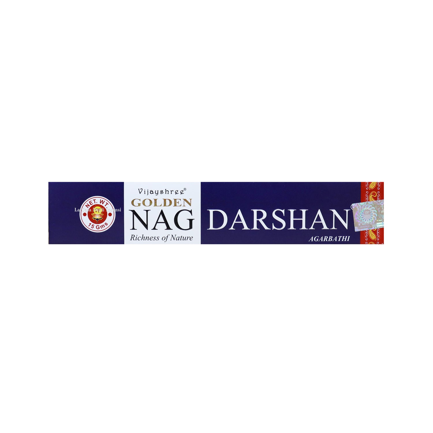 Darshan - Bastoncini di Incenso - Vijayshree Golden Nag - 15g