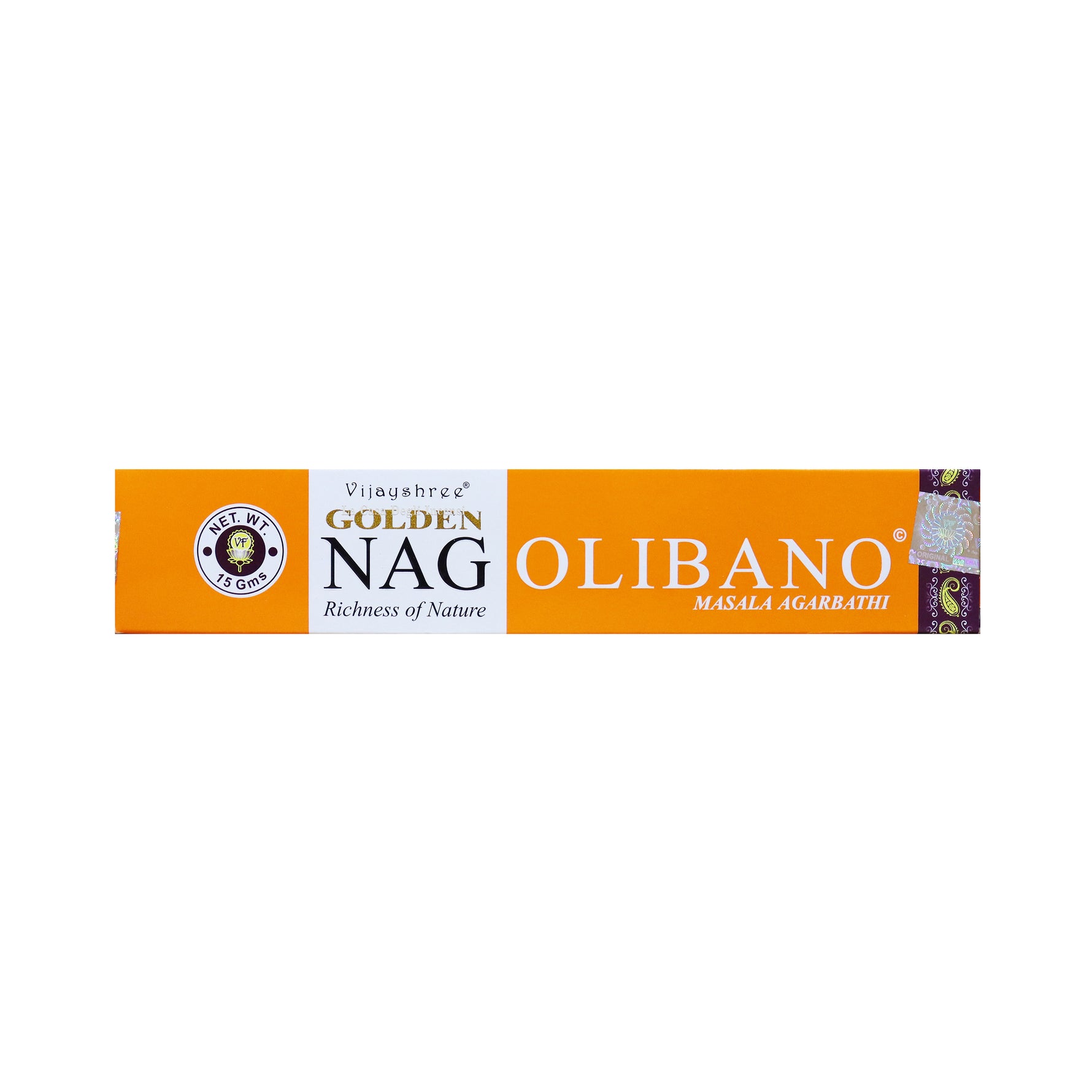 Olibano - Bastoncini di Incenso - Vijayshree Golden Nag - 15g (27396155)