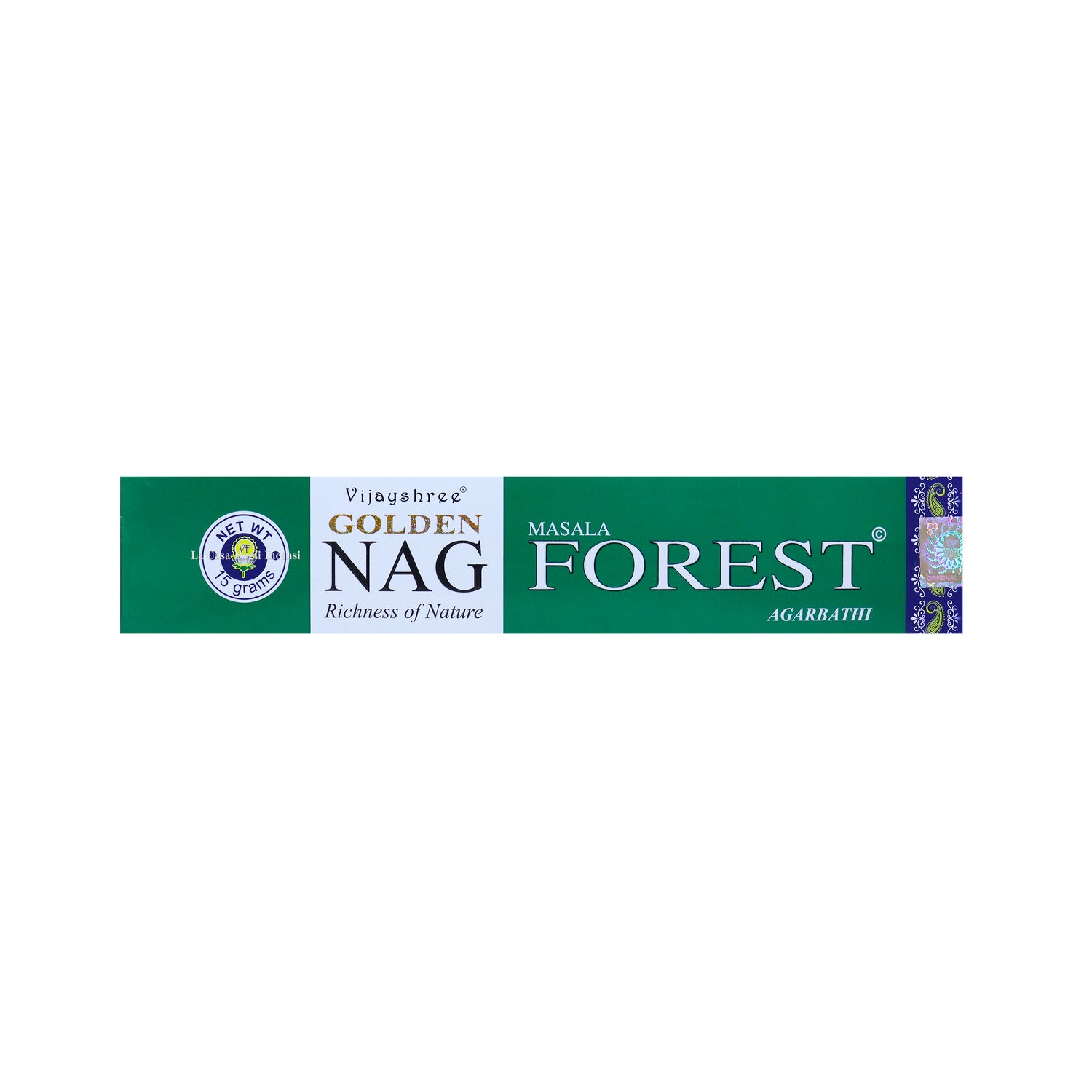 Forest - Bastoncini di Incenso - Vijayshree Golden Nag - 15g
