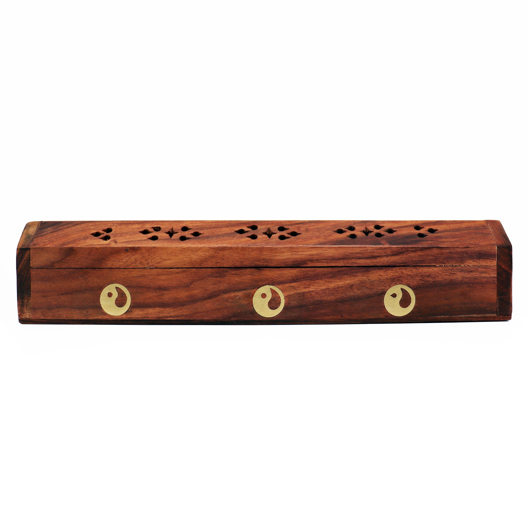 Scatola porta incenso in legno - Ying Yang