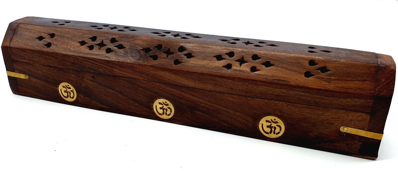 Scatola porta incenso in legno - OM