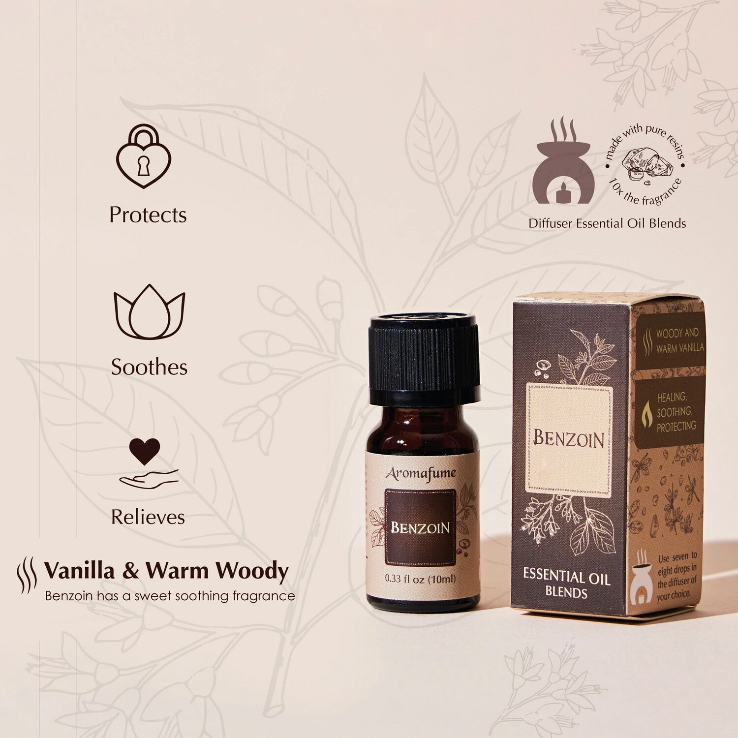 Essenze d' Oriente - Set di 5 oli essenziali - Aromafume - 50ml - essential oil blends - Vanilla & Warm Woody