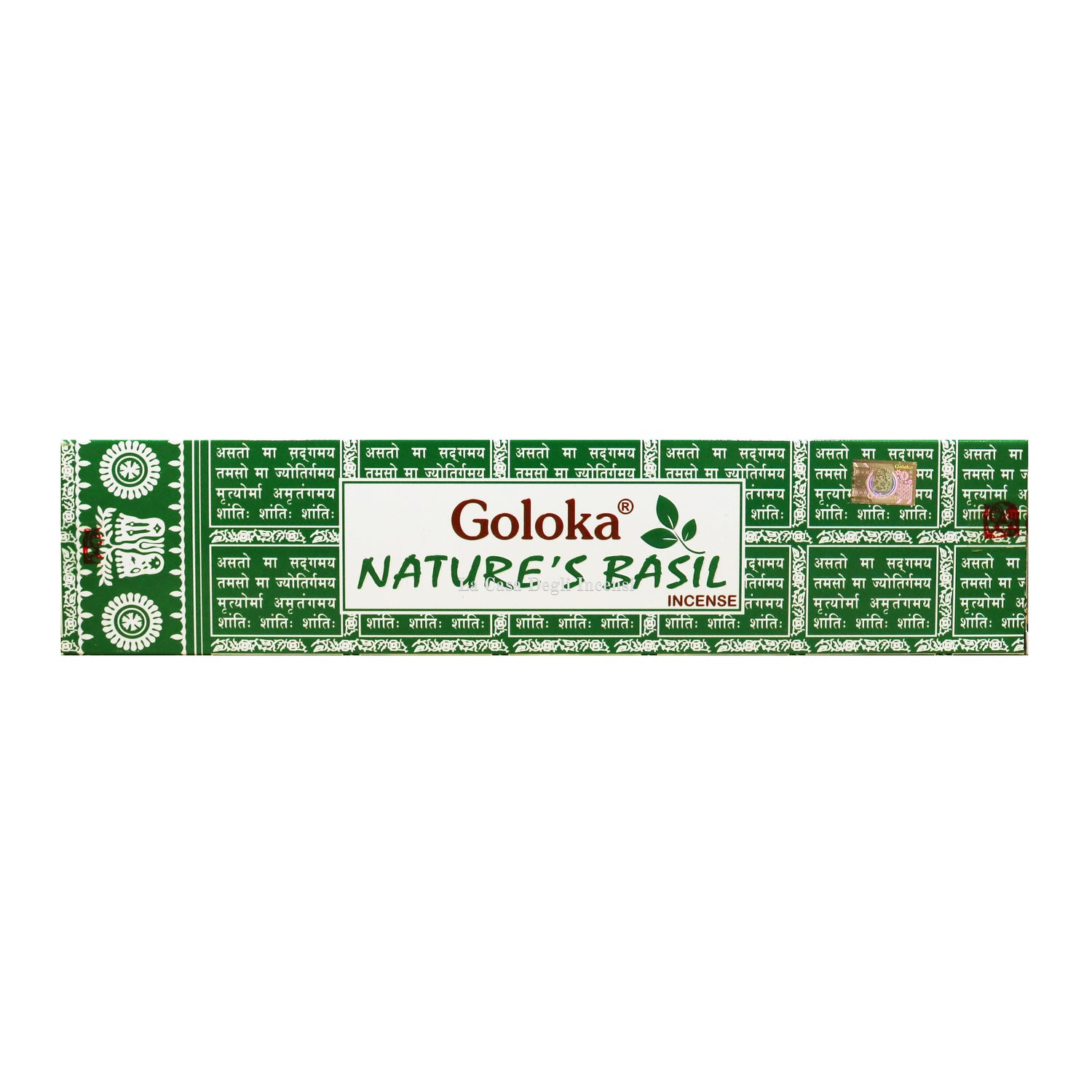 Basilico naturale - Bastoncini di incenso Goloka - 15g