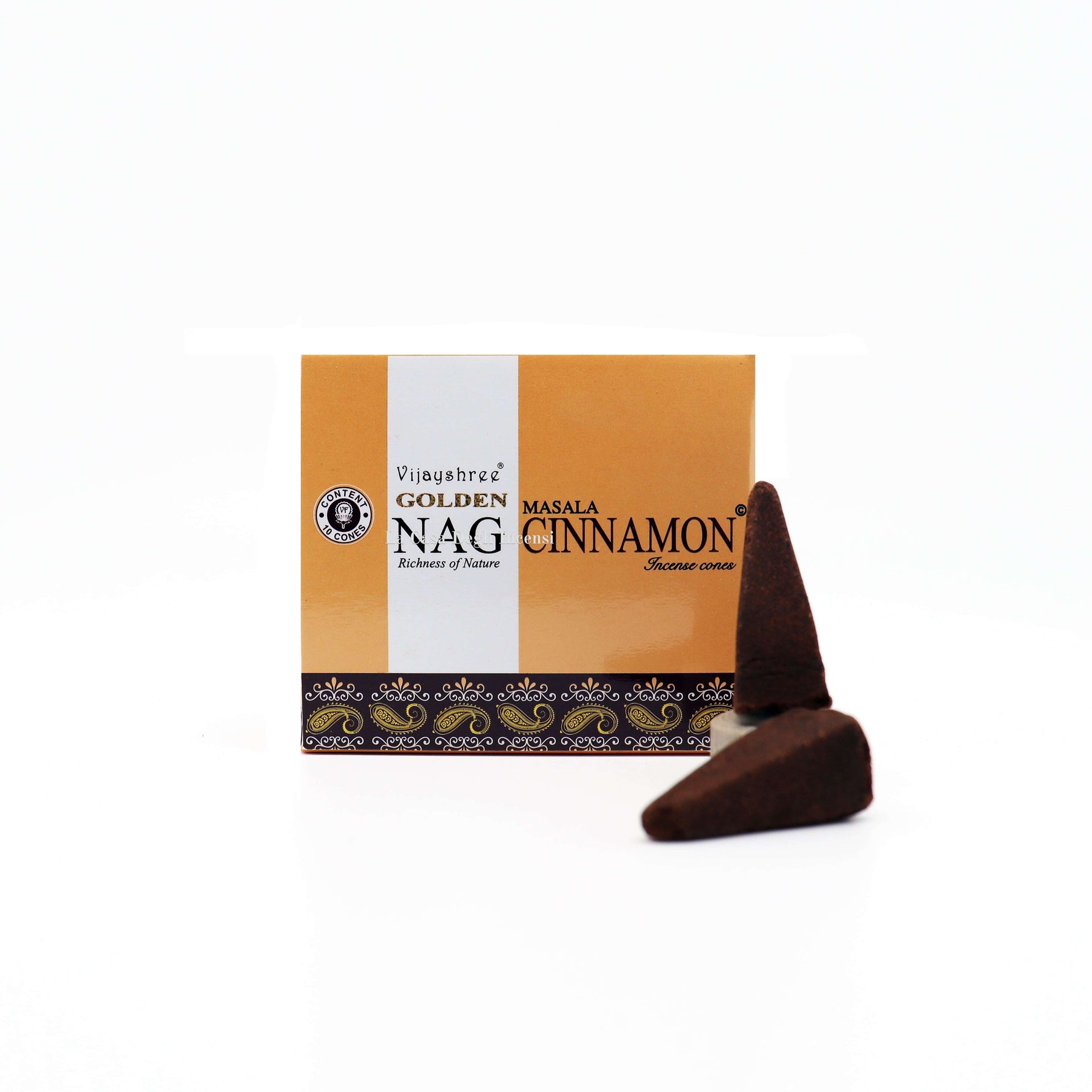 Cannella - Coni di Incenso - Vijayshree Golden Nag - 10pz (27394865)