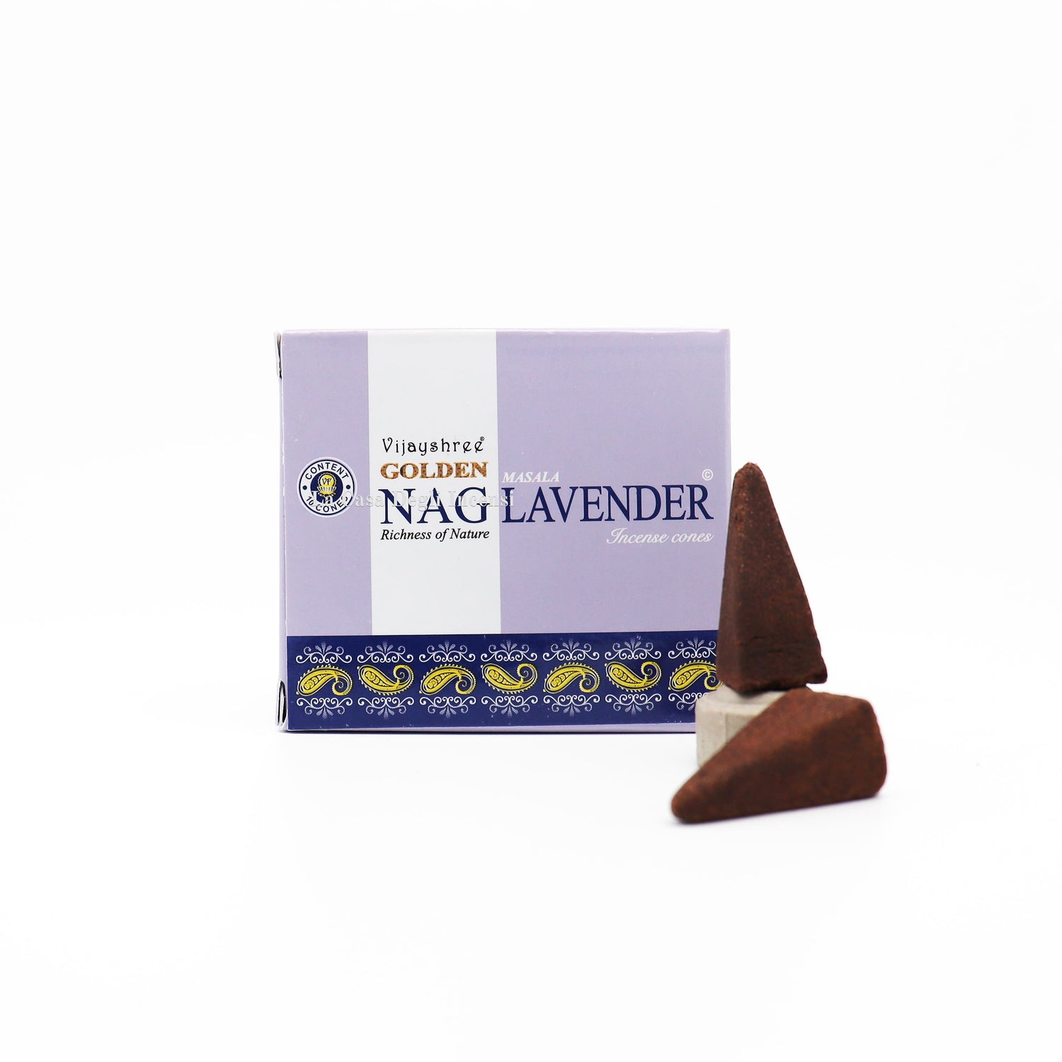 Lavanda - Coni di Incenso - Vijayshree Golden Nag - 10pz