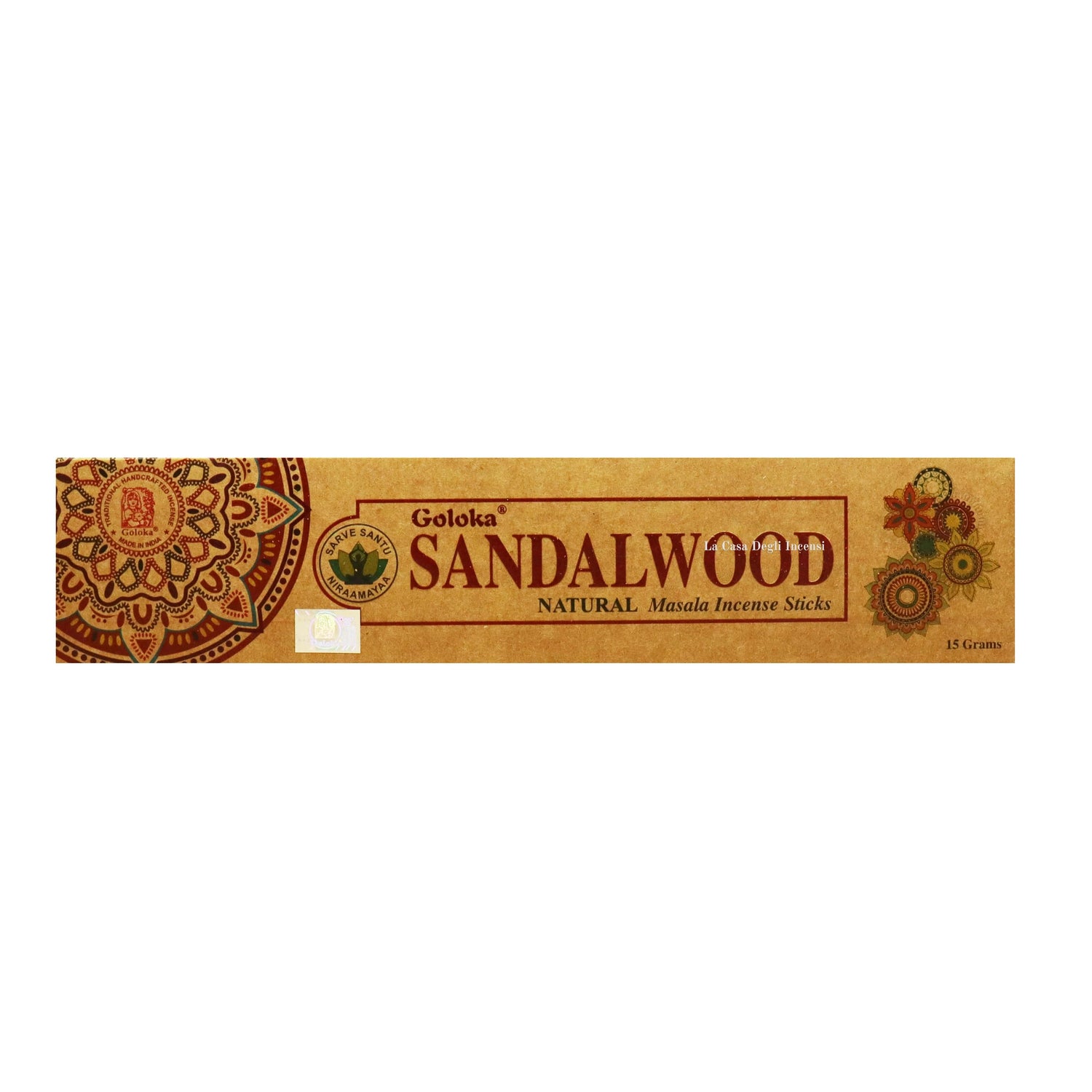 Sandalo - Bastoncini di incenso Goloka - 15g
