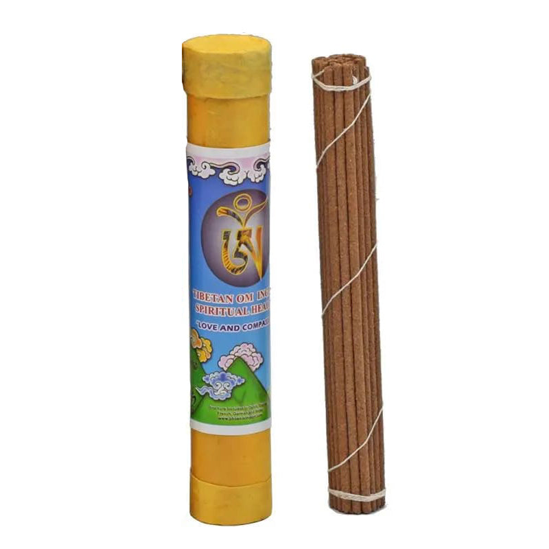 Incenso OM Naturale Tibetano - Guarigione Spirituale - 30 Bastoncini di incenso Tibetano - 50g