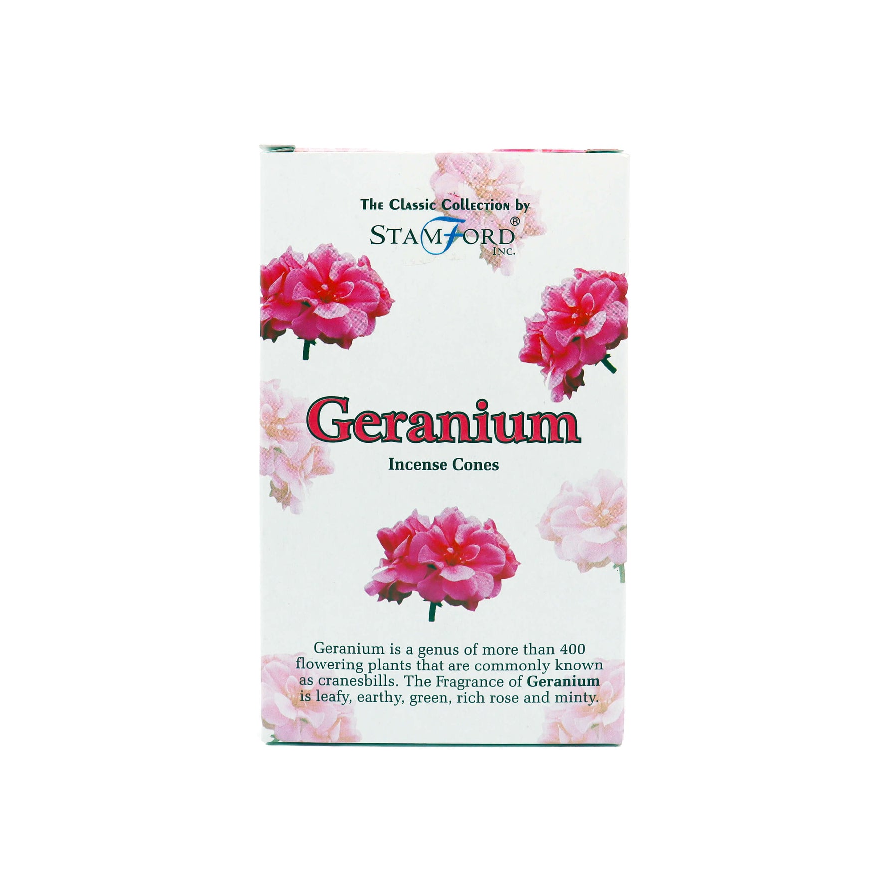 Geranio - Coni di incenso - Stamford - 15pz