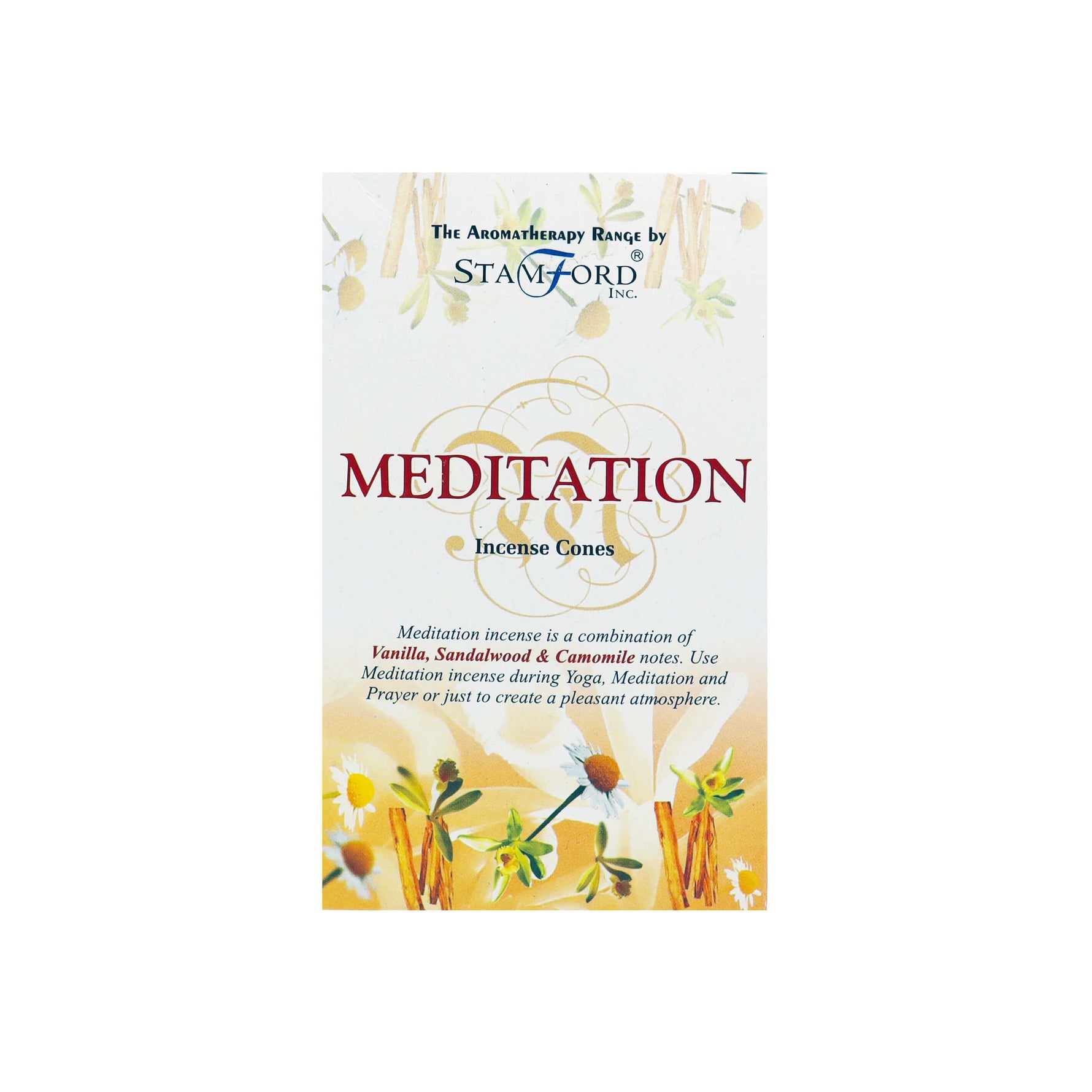 Meditazione - Coni di incenso - Stamford - 15pz
