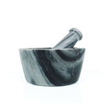 Mortaio con pestello in marmo Zebra - Diametro 13cm