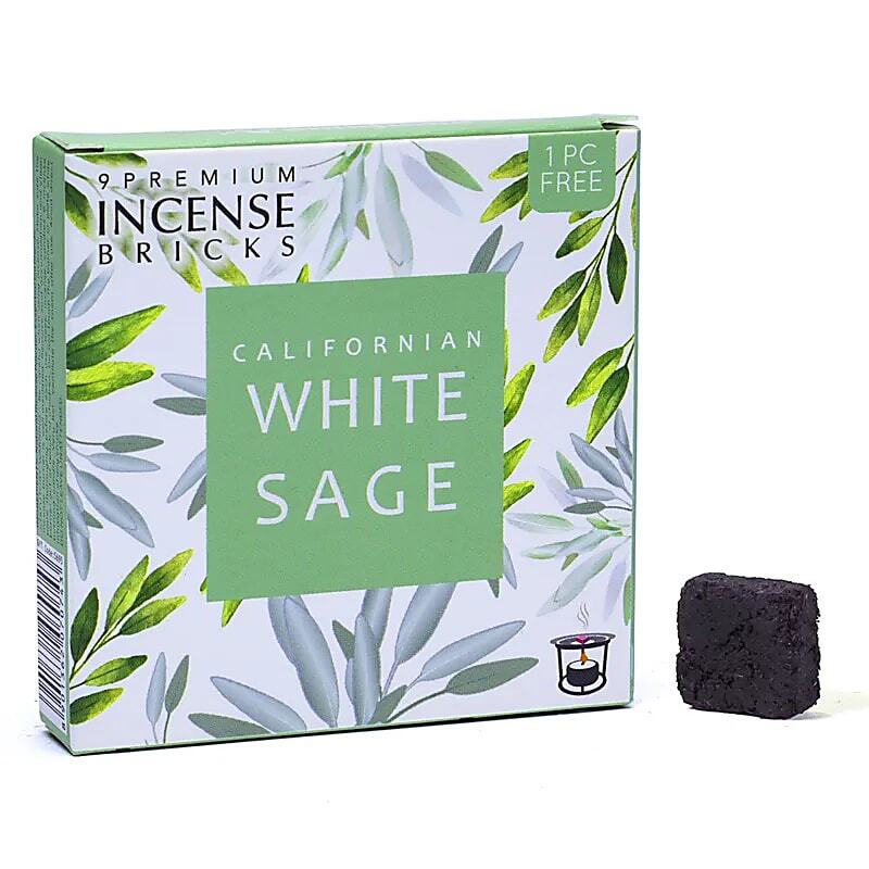 Salvia bianca - Mattoncini di incenso - Aromafume - 9 Pezzi