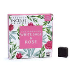 Salvia bianca e Rosa - Mattoncini di incenso - Aromafume - 9 Pezzi