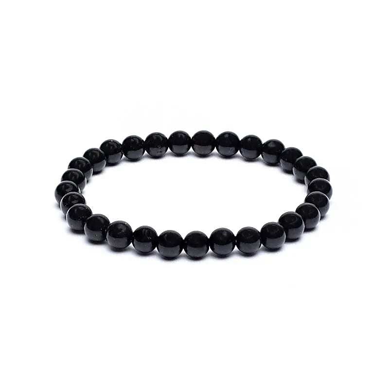 Bracciale elastico in Shungite - Diametro Pietre 0,8cm